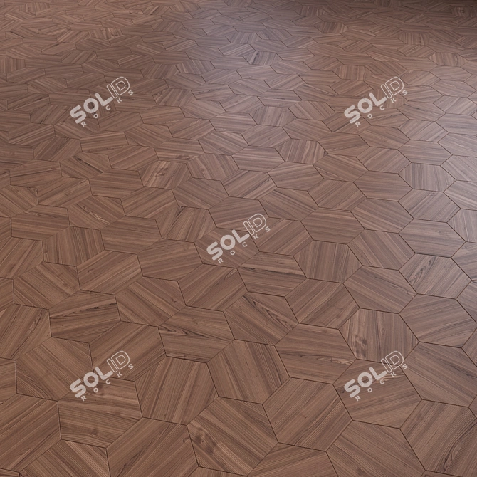 Title: 3D Parquet Flooring Module | High-Quality 3D model image 3