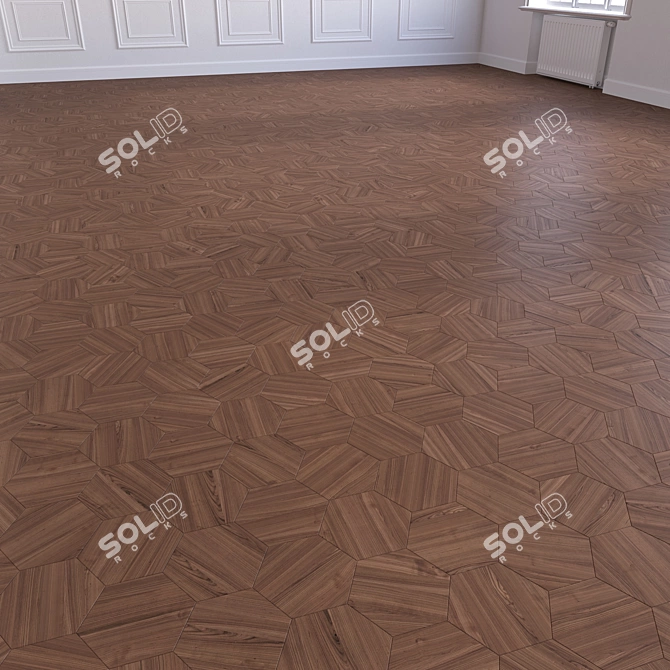 Title: 3D Parquet Flooring Module | High-Quality 3D model image 5