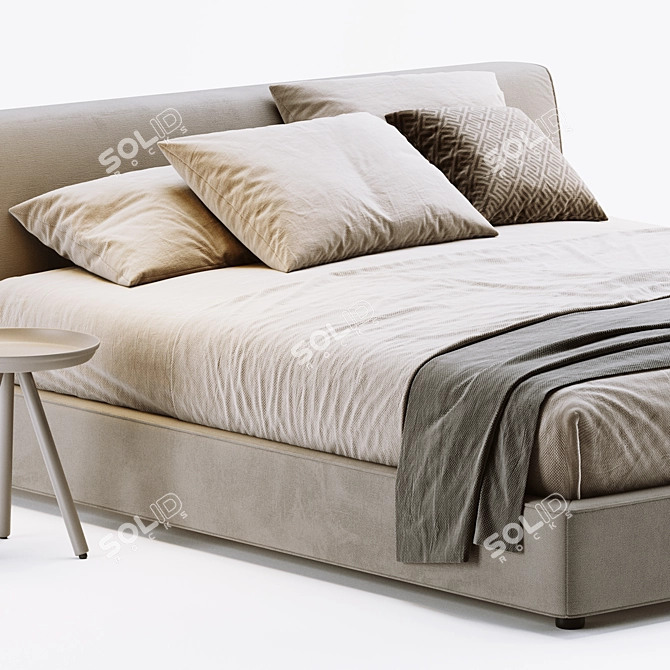 Luxury Softland Bed: Lema's Dream 3D model image 4