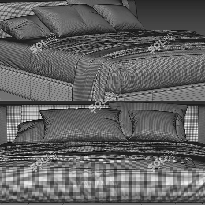 Luxury Softland Bed: Lema's Dream 3D model image 5