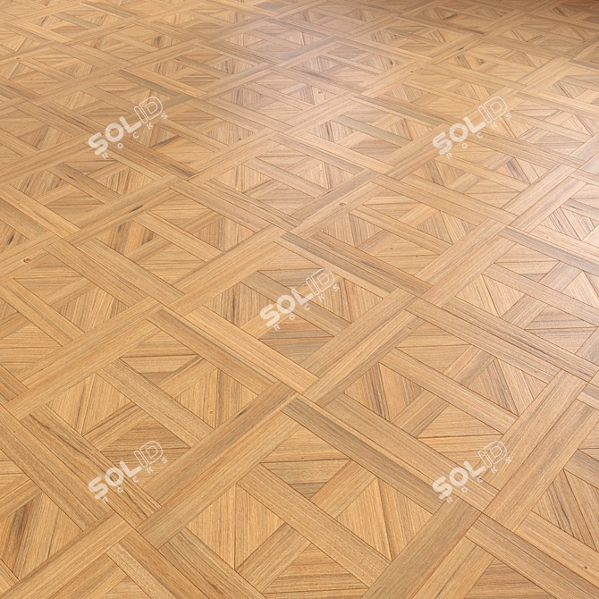 Title: Premium Wood Parquet Flooring 3D model image 2