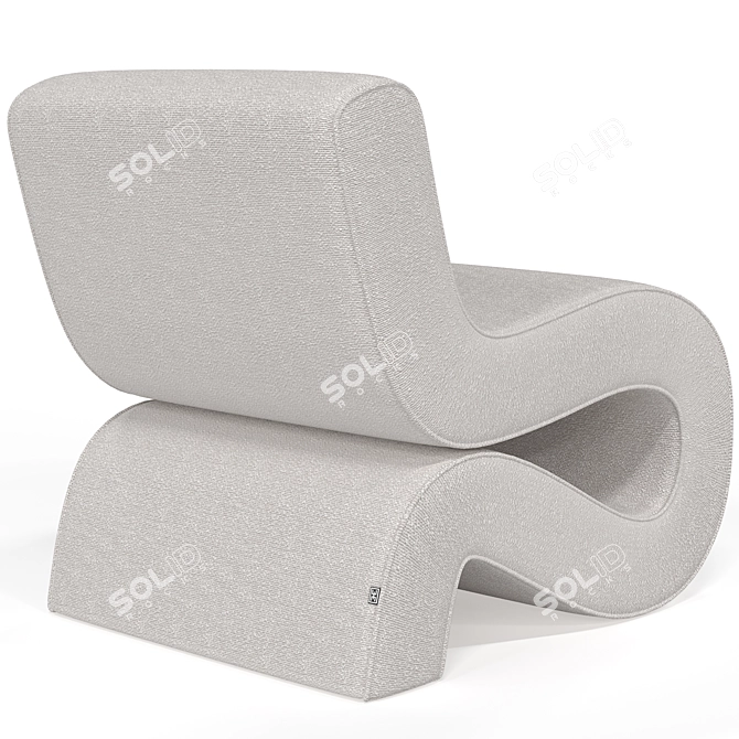 Sleek Bonded Chair: Eichholtz 3D model image 2