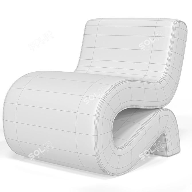 Sleek Bonded Chair: Eichholtz 3D model image 3