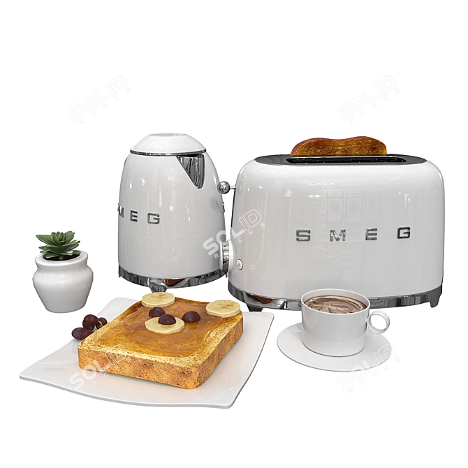 Sleek Smeg Edit Poly Set 3D model image 3