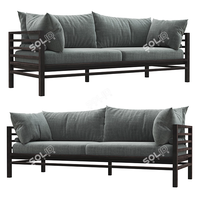 Ritzwell Exclusive Sofa: Polys 80680 Verts 81676 3D model image 1