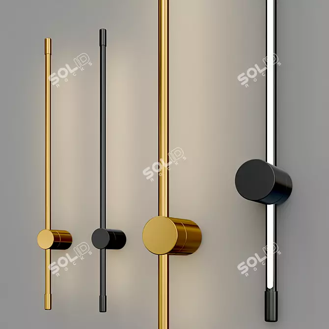 Elegant Wall Lamp Collection 3D model image 3