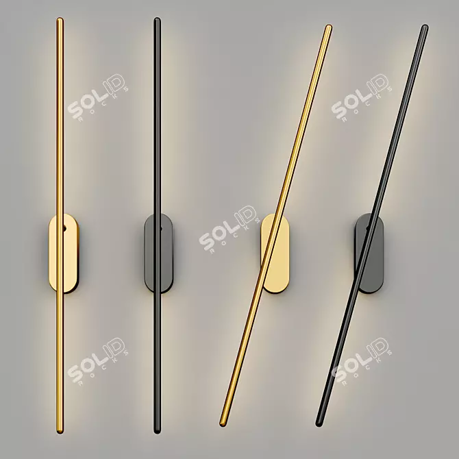 Elegant Wall Lamp Collection 3D model image 4