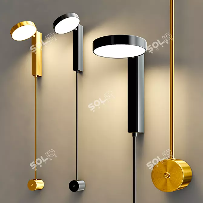 Elegant Wall Lamp Collection 3D model image 6