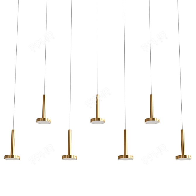 Modern Pendant Light: PIN 3D model image 2