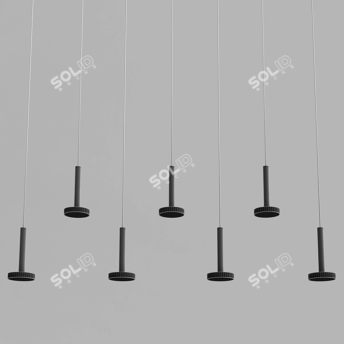 Modern Pendant Light: PIN 3D model image 3