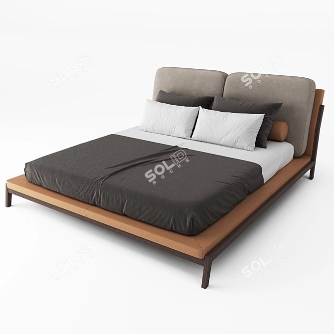 Milos Bed: Elegant and Timeless 3D model image 5