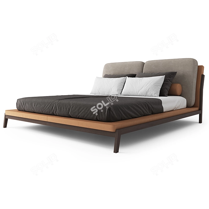 Milos Bed: Elegant and Timeless 3D model image 10