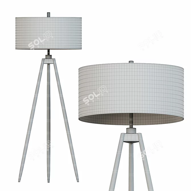 Sleek Jonet Floor Lamp: Modern Elegance 3D model image 2