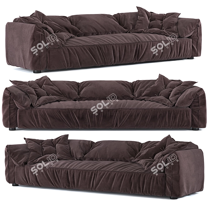 Casablanca: Elegant 4-Layered Sofa 3D model image 1