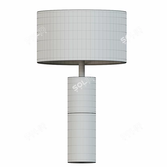 Vintage LED Table Lamp 3D model image 2