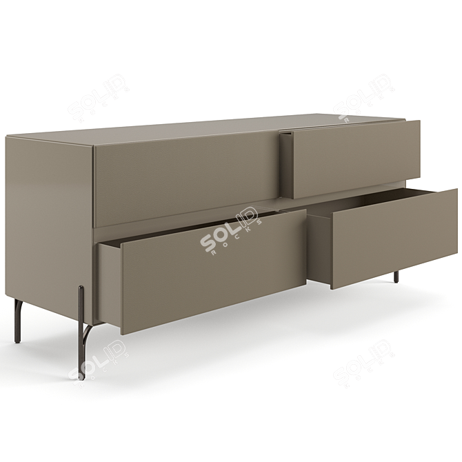 Sophisticated Fendi Palmer Drawers 3D model image 5