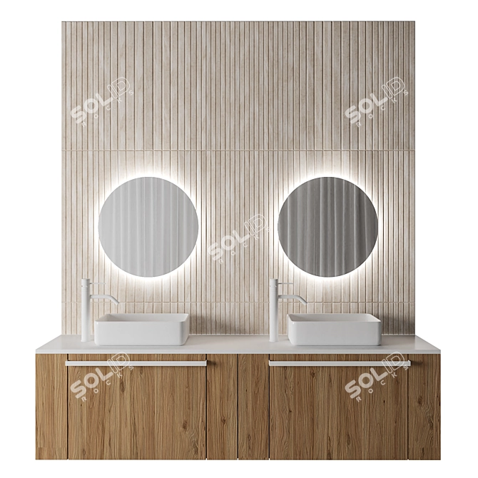 Luxury Bathroom 3D Model 3D model image 3