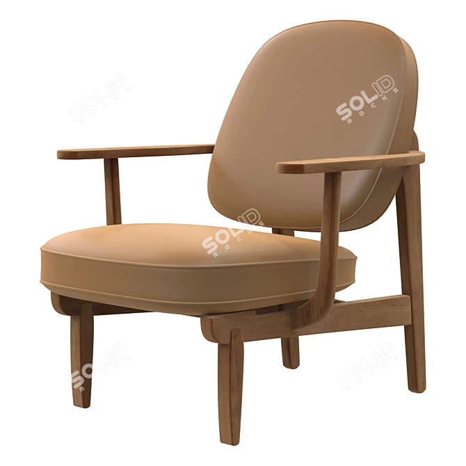 Sleek Lounge Chair: Modern Comfort in Every Millimeter 3D model image 1