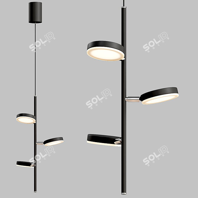 Elegant Maytoni Pendant Light 3D model image 7