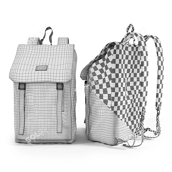 High-Resolution Backpack: Corona & Vray 3D model image 7