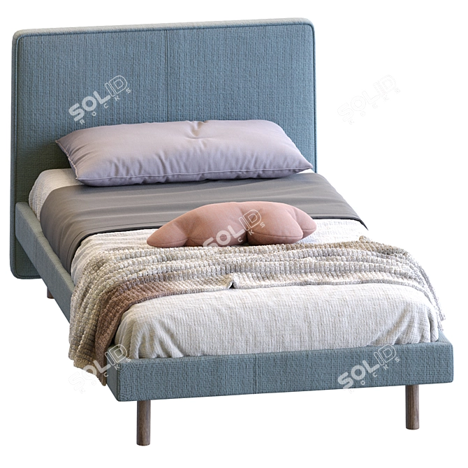 Modern Beta Single Bed: Pianca Excellence 3D model image 2