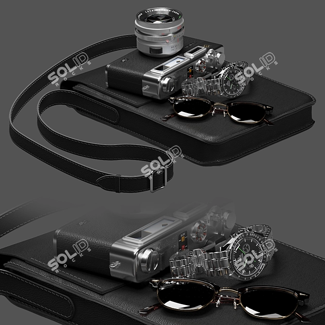 Essential Men's Accessory Set 3D model image 1