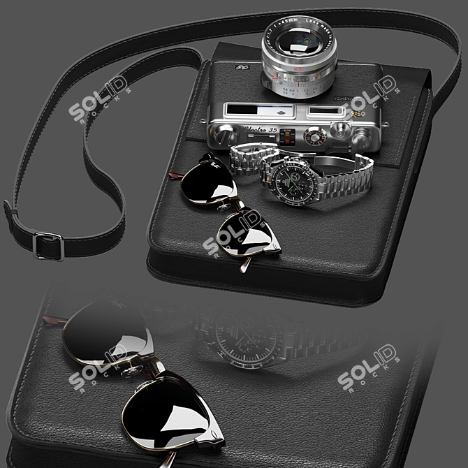 Essential Men's Accessory Set 3D model image 2