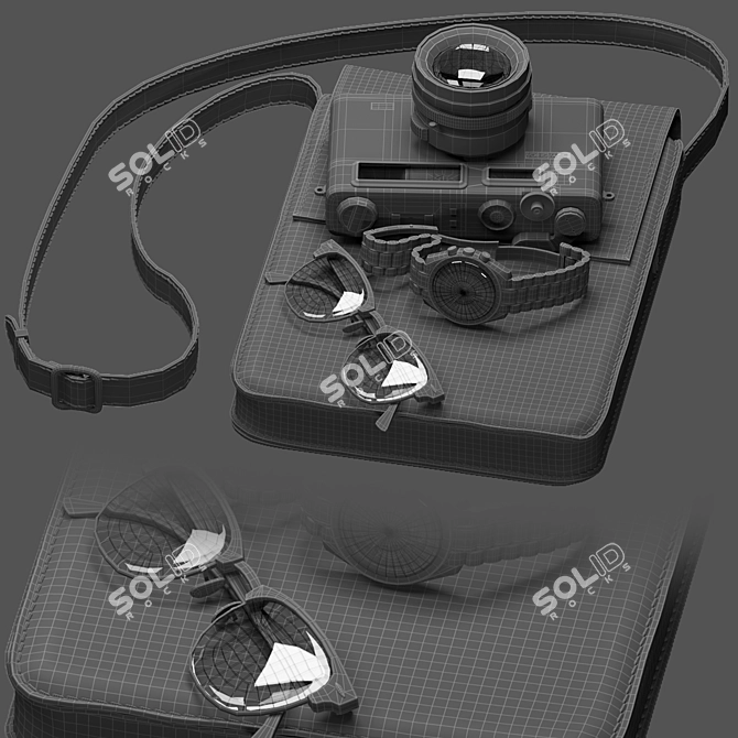 Essential Men's Accessory Set 3D model image 4