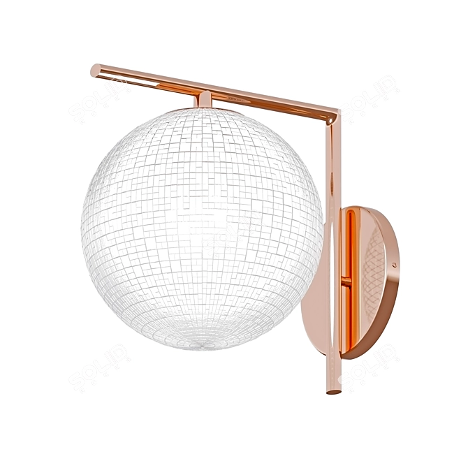 Modern Glass Wall Lamp 3D model image 1