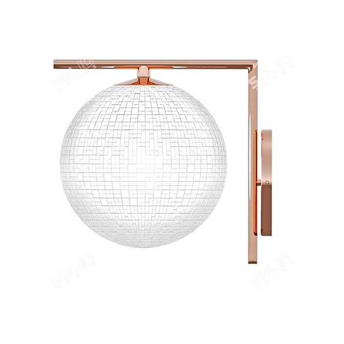 Modern Glass Wall Lamp 3D model image 3