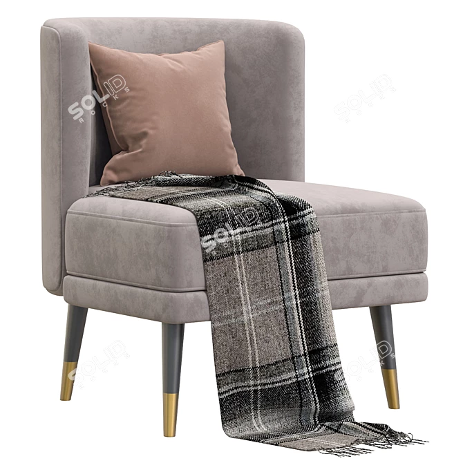Key West Armchair: Stylish Comfort for Any Space 3D model image 4