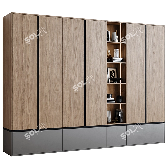 Modern Style Wardrobes 42: Sleek Design 3D model image 2