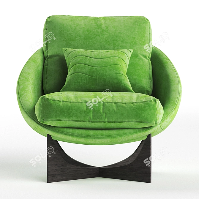 Lido Armchair: Sleek, Stylish Seating Solution 3D model image 6