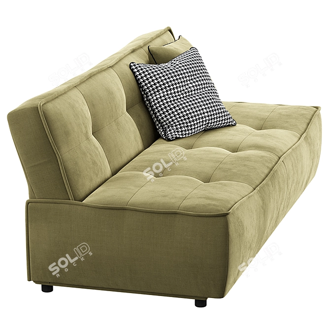 Modern 3-Seater Sofa Bed 3D model image 3