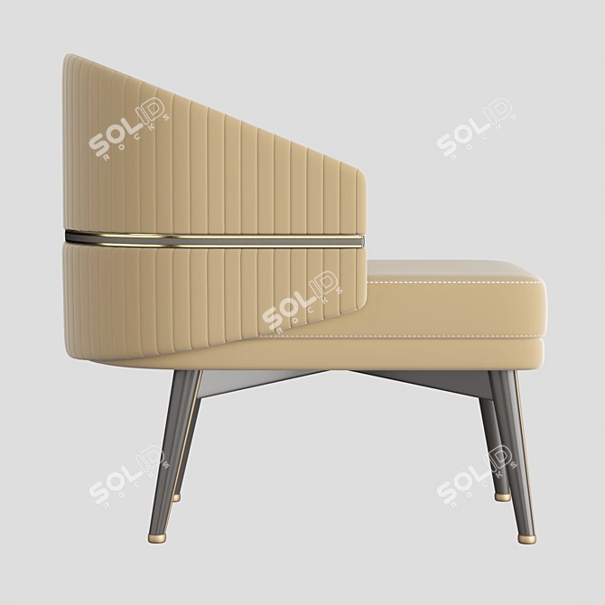 Cozy Comfort Aster Chair 3D model image 2