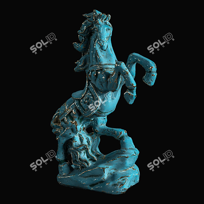 Stunning 3D Horse Model 3D model image 1