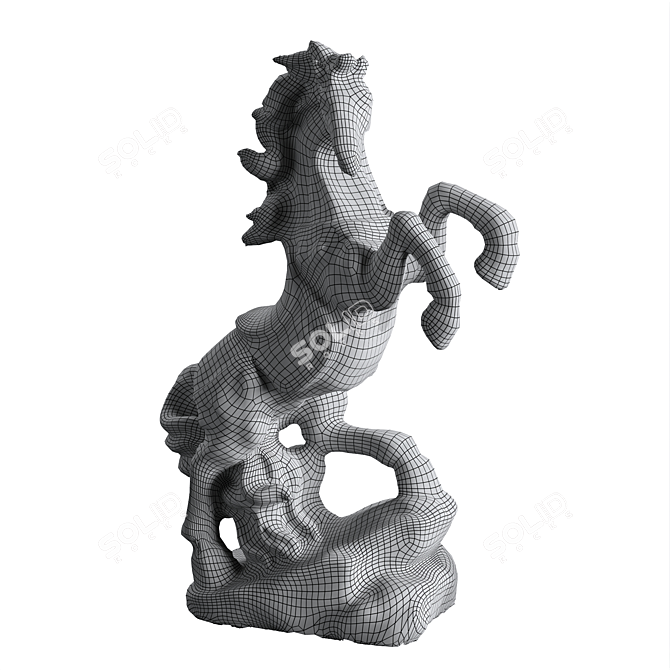 Stunning 3D Horse Model 3D model image 4