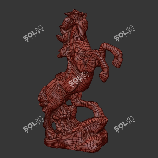 Stunning 3D Horse Model 3D model image 5