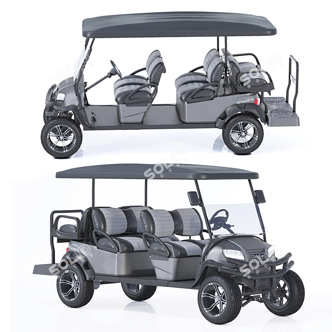 Golf Club Car - Realistic and High-resolution 3D model image 1