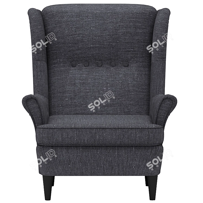 Comfortable STRANDMON Armchair - Modern Elegance 3D model image 3