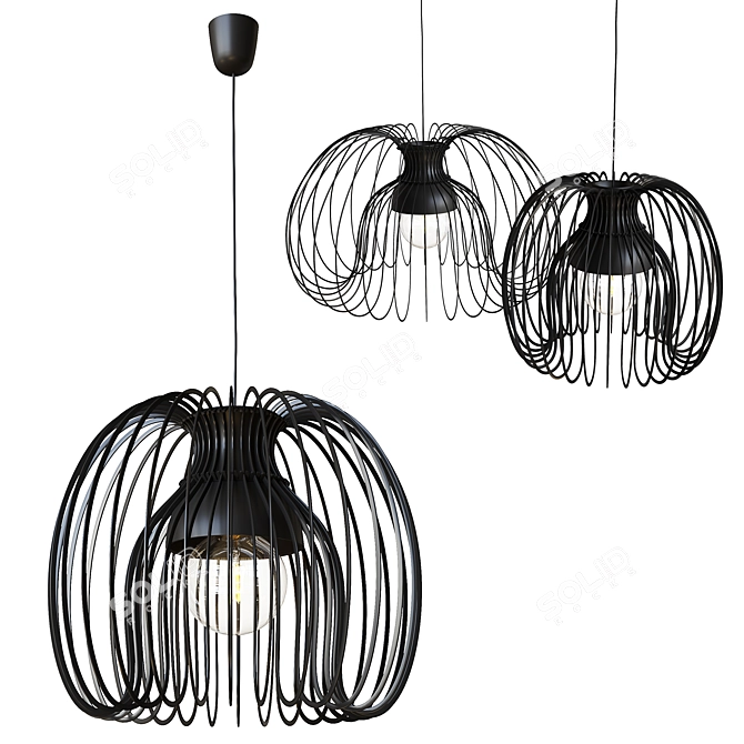 Ikea Kallfront Pendant Lamp 3D model image 2