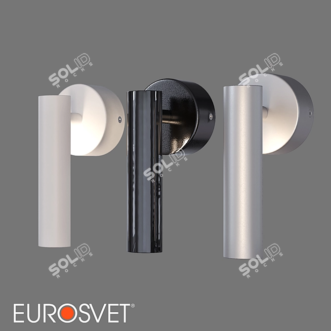 Title: Eurosvet LED Wall Lamp: Modern, Sleek, and Efficient 3D model image 1