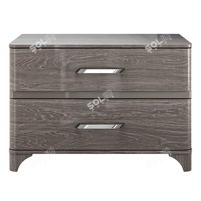 Camelgroup Maia Silver Bedside Tables 3D model image 2