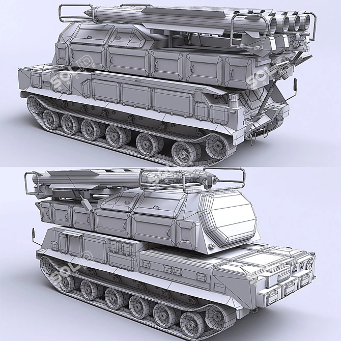 Buk M2 3D Model | Vray Textures 3D model image 5