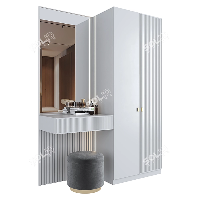 Modern Entryway Organizer Nevada 3D model image 1