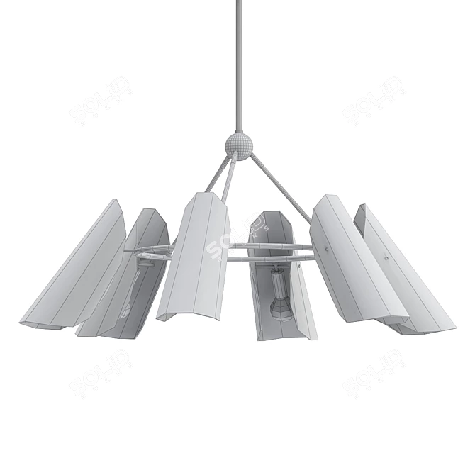 Elegant AERIN Chandelier 3D model image 2