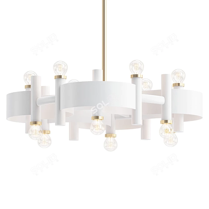 Radiant Glow Chandelier 3D model image 1