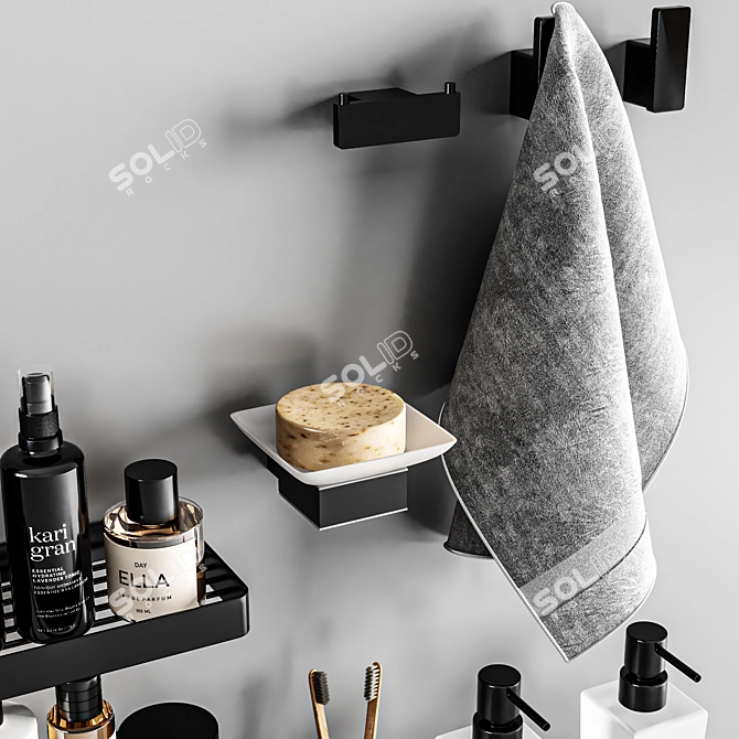 Sanco Agora: Stylish Bathroom Accessories 3D model image 5