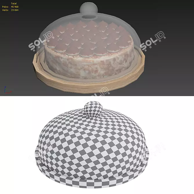 Decadent Tiramisu Delight 3D model image 7