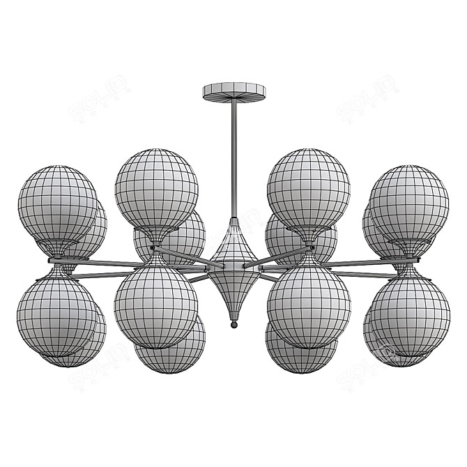 Elegant Mimosa A3649PL Pendant Light 3D model image 2